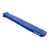 Hook & Loop Cable Tie, 250mm, Blue, 10 pcs