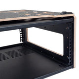 4RU Broadcast Flight Rack with Monitor Mount