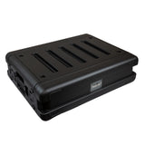 2U Shallow Rack Case with Plastic Hard Shell, FX Depth