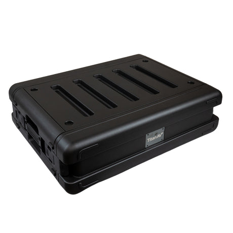 2U Shallow Rack Case with Plastic Hard Shell, FX Depth