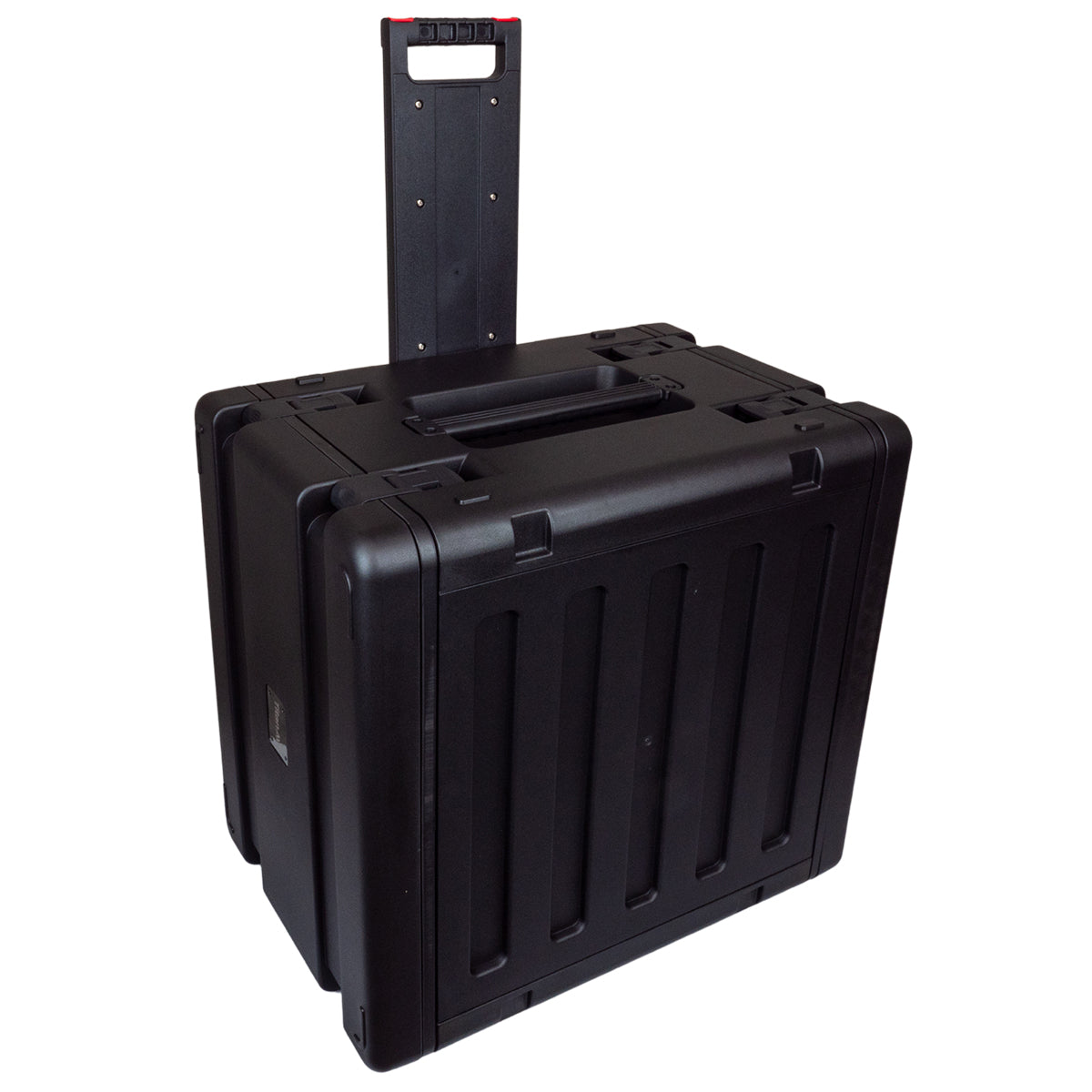 8U Rolling Rack Case with Plastic Hard Shell