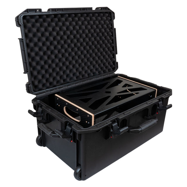 Titan AV Flyrack X 4RU in 6004 Waterproof Case with Custom Cut Foam Insert