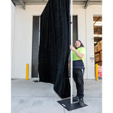 3m x 6m Pipe and Drape Stand with Black Velvet Drapes