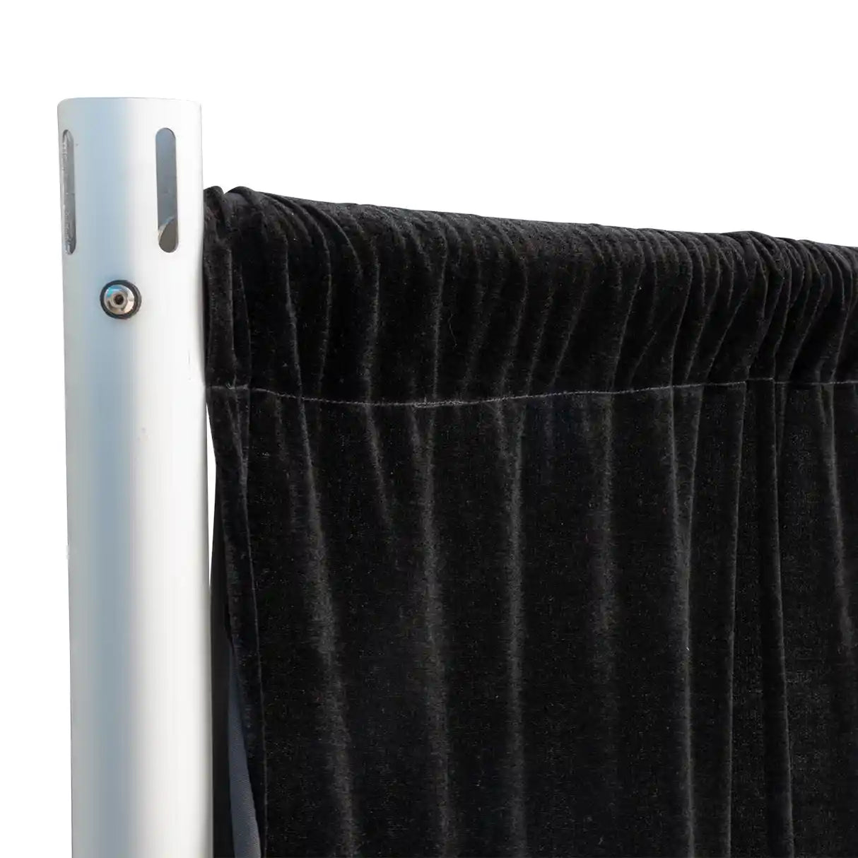 3m x 3m Pipe and Drape Stand with Black Velvet Drapes