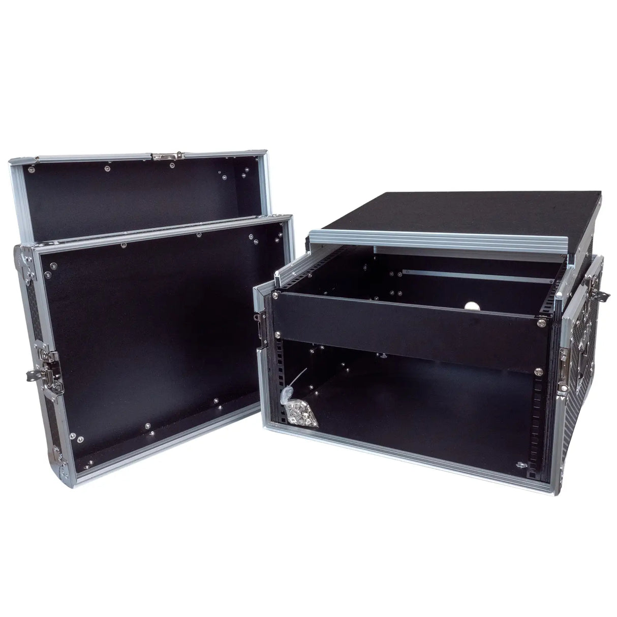 6RU Mixer Rack Case with Laptop Shelf