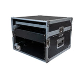 6RU Mixer Rack Case with Laptop Shelf