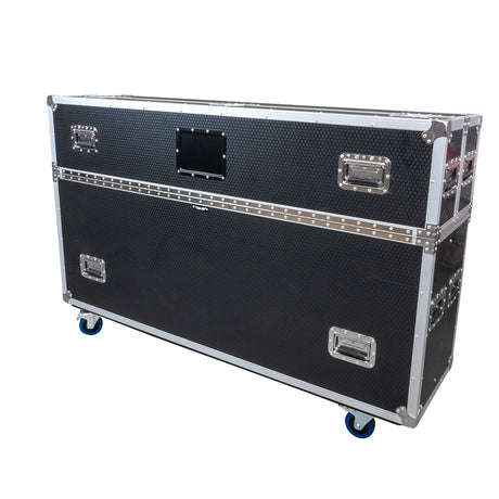 Titan AV Dual 50-65" TV Road Case with Hinged Lid