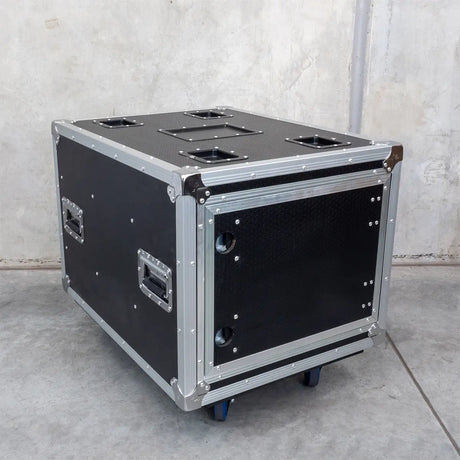 Titan AV 19" 8RU Slam Rack Road Case on Castors, Pro Series