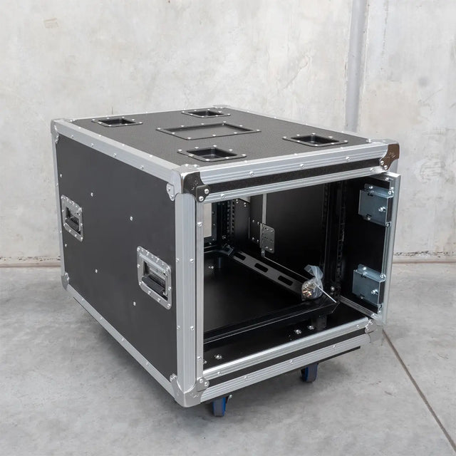 Titan AV 19" 8RU Slam Rack Road Case on Castors, Pro Series