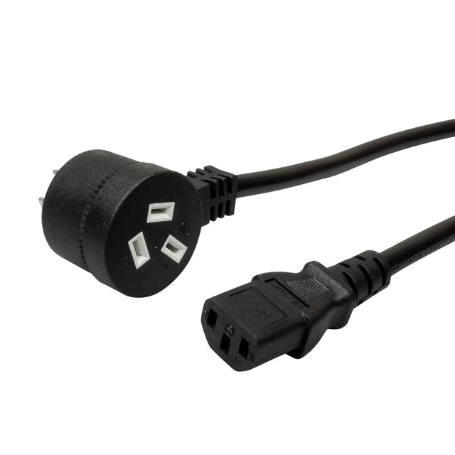 3m IEC Power Cable with Piggy Back Plug