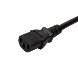 5m IEC Power Cable with Piggy Back Plug