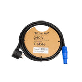 3m PowerCON Power Cable with Piggy Back Plug