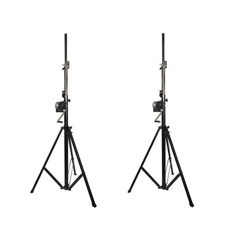 Titan AV 4.1m Winch Up Lighting Truss Stand (PAIR)