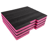 Titan AV EPE Foam Insert for 4RU Steel Drawer, Black & Pink