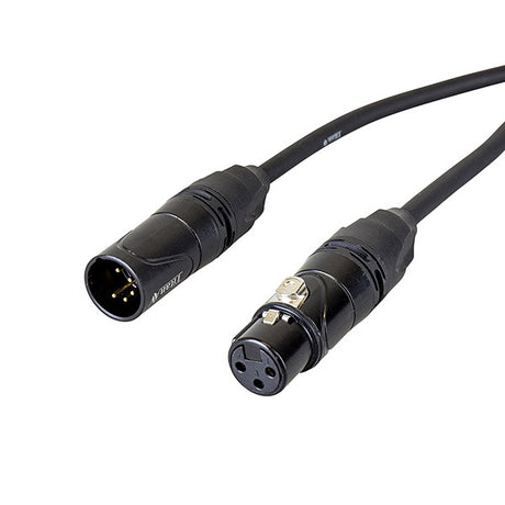 5 Pin Male to 3 Pin Female DMX Adapter