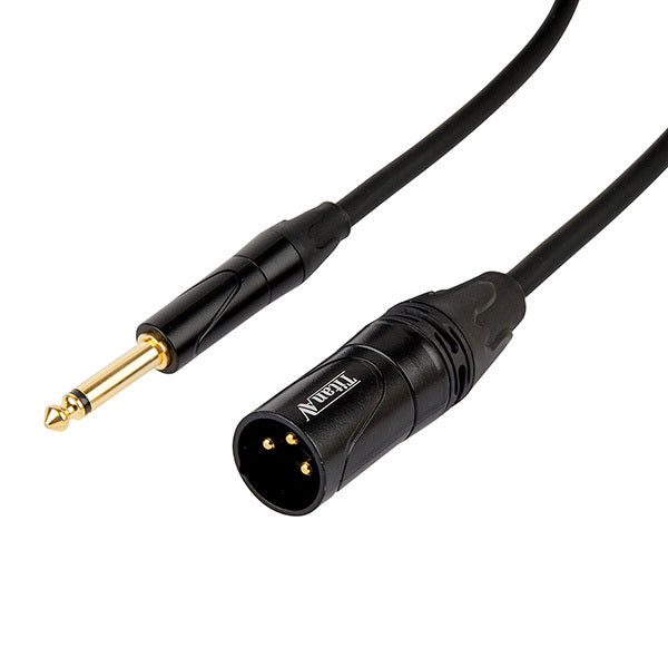 2m XLR Male to 1/4" Jack 6.5mm Titan AV Cable