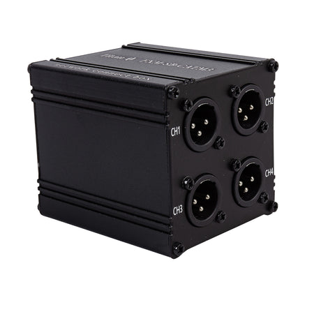 Titan AV RJ45 EtherCON to Quad 3-Pin XLR-M Stage Box