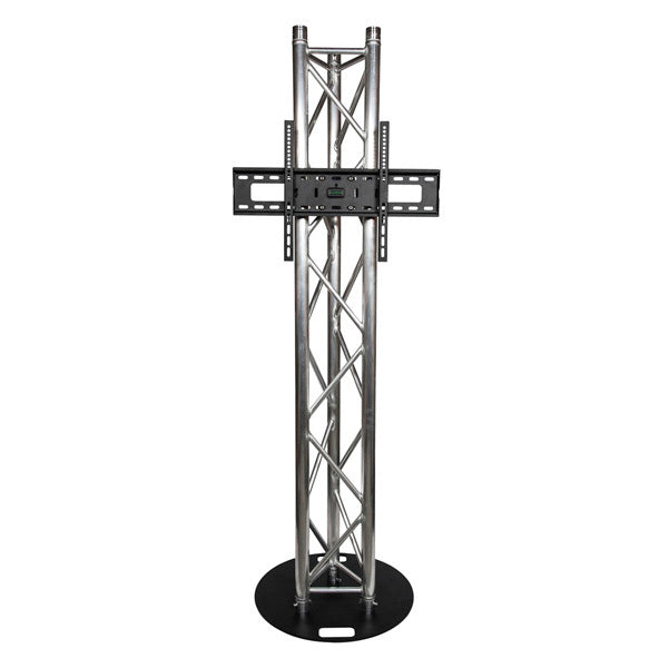 Titan AV 2m Tri Truss Tilt Mount TV Stand with 600mm Steel Round Base