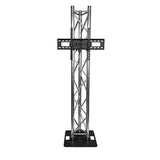 Titan AV 2m Tri Truss Flat Mount TV Stand with 500mm Steel Base