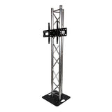 Titan AV 2m Tri Truss Flat Mount TV Stand with 500mm Steel Base