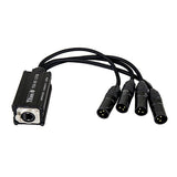 Titan AV RJ45 EtherCON Quad XLR-F Stage Box to Quad XLR-M Tails