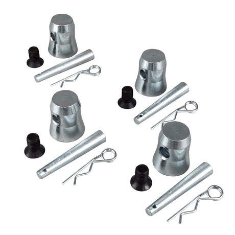 Titan AV Base plate Half Spigot, Pin, Clip & Screw (4 Pack)