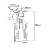 TV Bracket 13-23" Ceiling Mount Short Dimensions