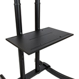 TV Trolley Stand, 37-70" TV Bracket  with Shelf and Wheels