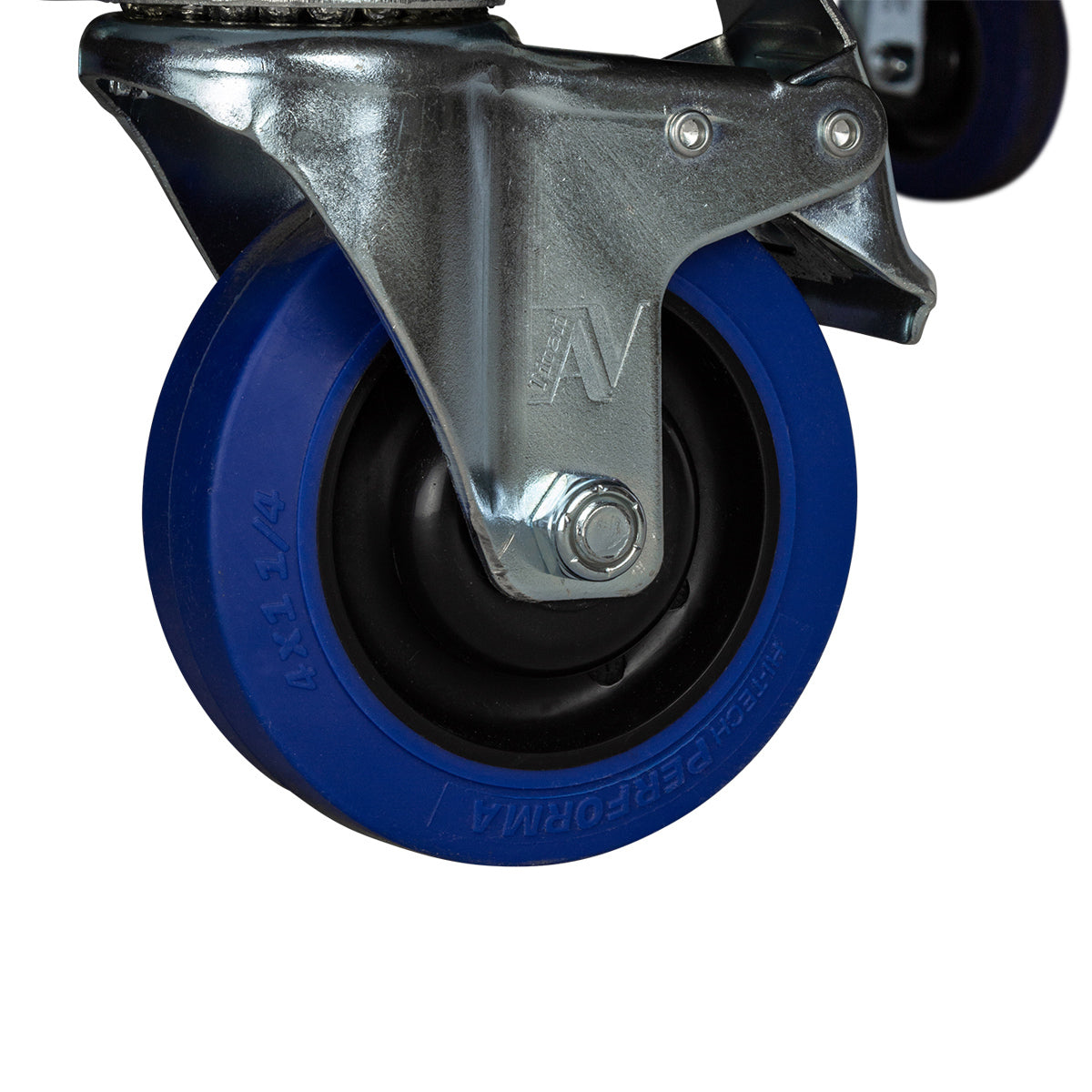 Blue Rubber Castors on our Medium Cable Packer