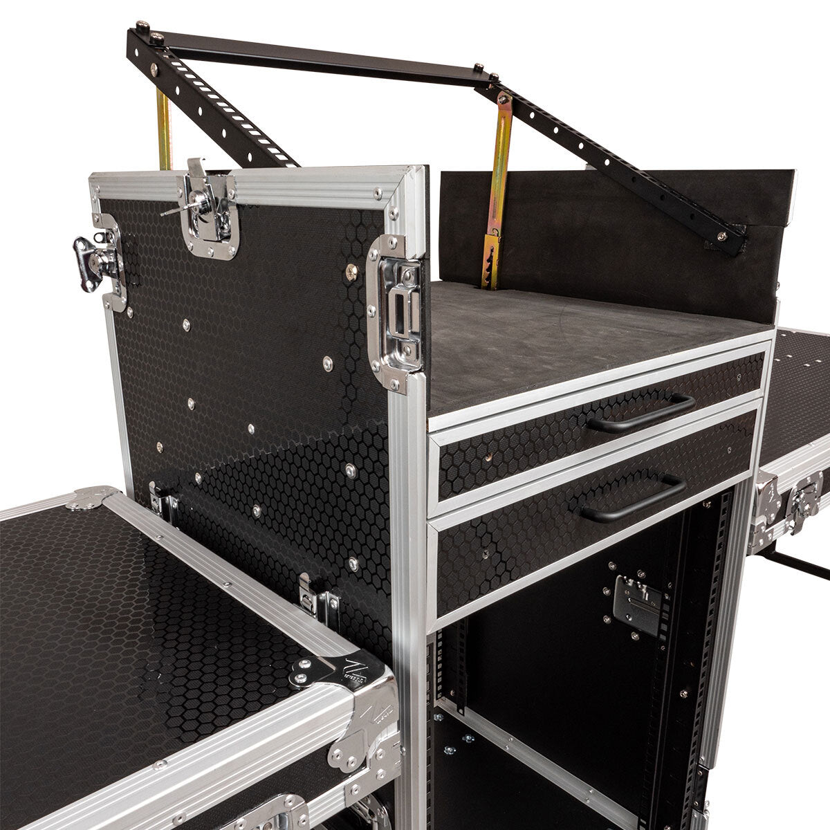 Titan AV Workstation 19" Mixer Rack Road Case with Drawer