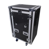 16RU Workstation, Portable DJ Table & 19" Mixer Case