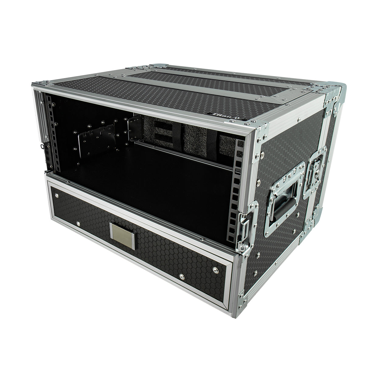 Microphone Case with 4RU Rack & Drawer