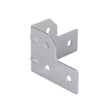 Titan AV L-Brace Plate 30mm Cut Corners - Chrome