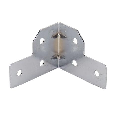 Titan AV L-Brace Plate 30mm Cut Corners - Chrome