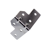 Titan AV L-Brace Plate 30mm Cut Corners - Chrome