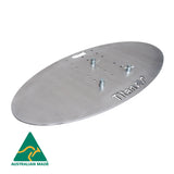 1200 x 600 Oval Aluminium Base Plate - 290 Truss