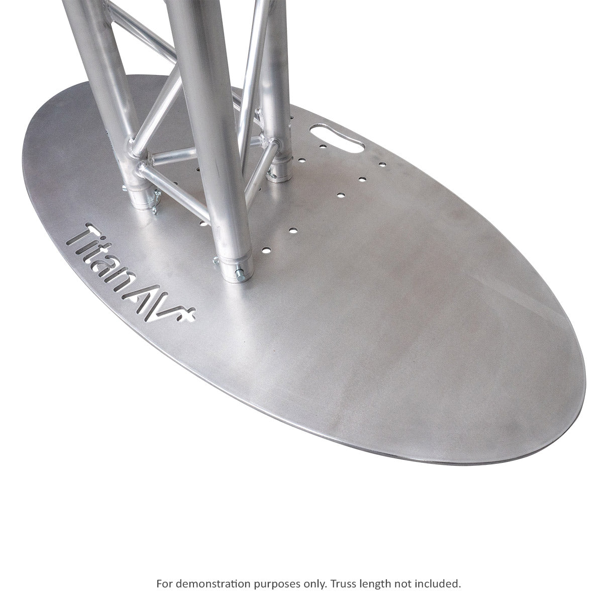 1200 x 600 Oval Aluminium Base Plate - 290 Truss