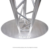 1200 x 600 Oval Aluminium Base Plate - 290 Truss