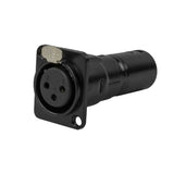 Titan AV XLR(F) – XLR(M) Pass-through Panel Mount Connector