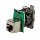 Titan AV Ethercon Cat5e Pass-through Panel Mount Connector