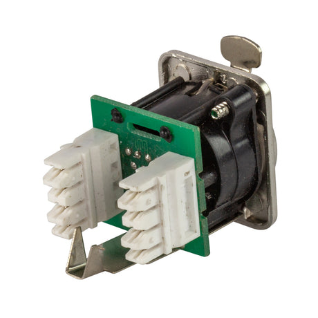 Titan AV Ethercon Cat5e – Punch down Terminals Panel Mount Connector